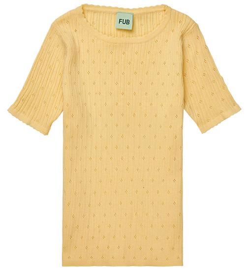 FUB T-shirt - Rib - Pointelle - Vanilla
