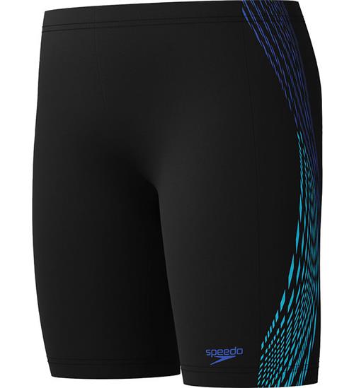 Speedo Badebukser - Plastisol Placement Jammer - Sort m. Blå