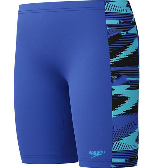 Speedo Badebukser - HyperBoom Panel Jammer - Blå m. Print
