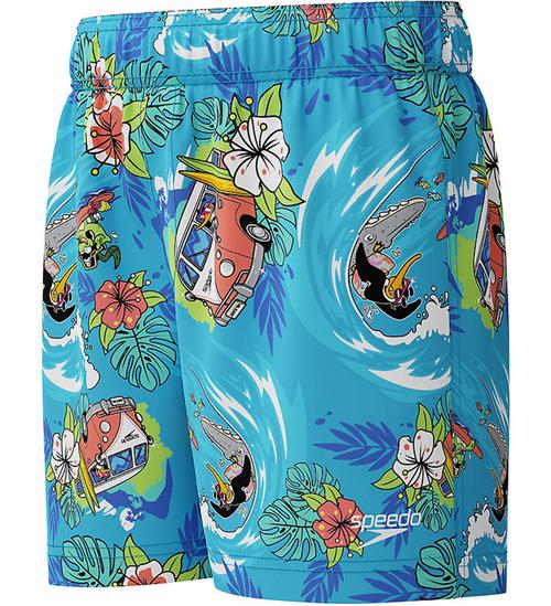 Speedo Badeshorts - Learn To Swim - Blå m. Print