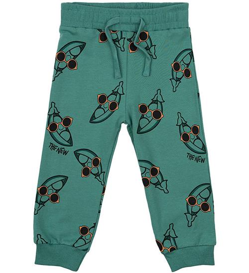 The New Siblings Sweatpants - TnstNeo - Bottle Green m. Ærter