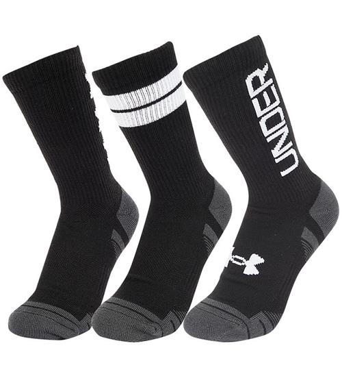 Under Armour Strømper - 3 Pak - Sort m. Hvid/Grå