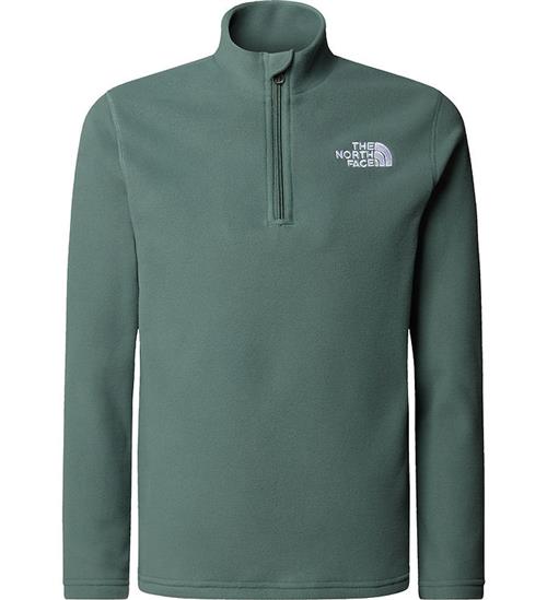 The North Face Fleecetrøje - Glacier - 1/4 Zip - Duck Green