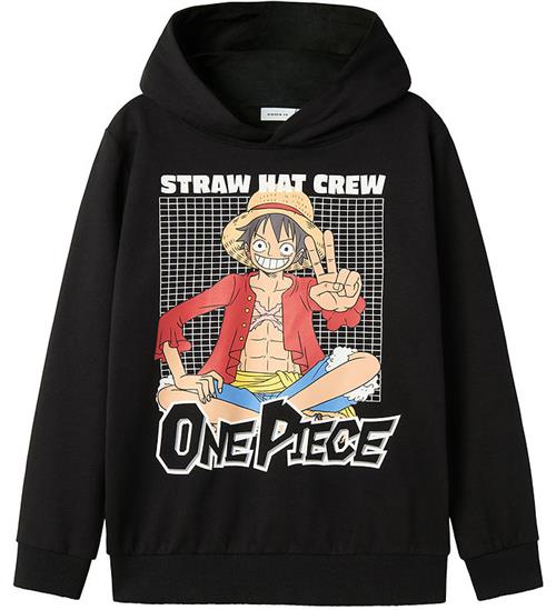 Name it Hættetrøje - NkmDyn OnePiece - Sort