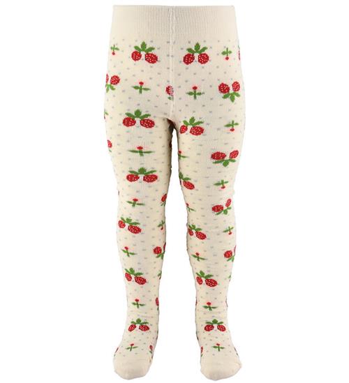 Flöss Strømpebukser - Soft White Berry