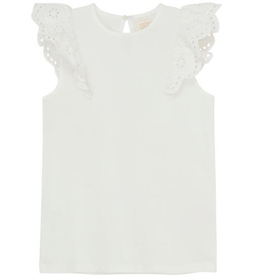 Creamie Top - Lace - Cloud m. Hulmønster