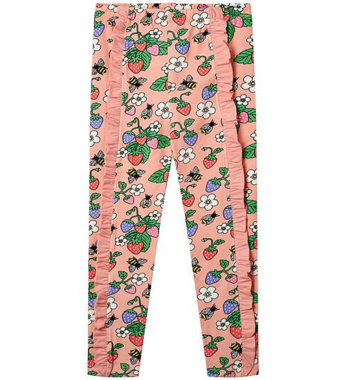 Småfolk Leggings - Blossom m. Jordbær