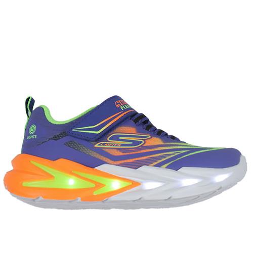 Skechers Sko m. Lys - Flex Glow Ultra - Blå/Multi