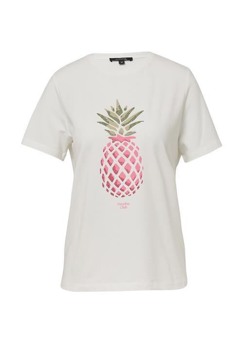 COMMA Shirts  oliven / lys pink / hvid