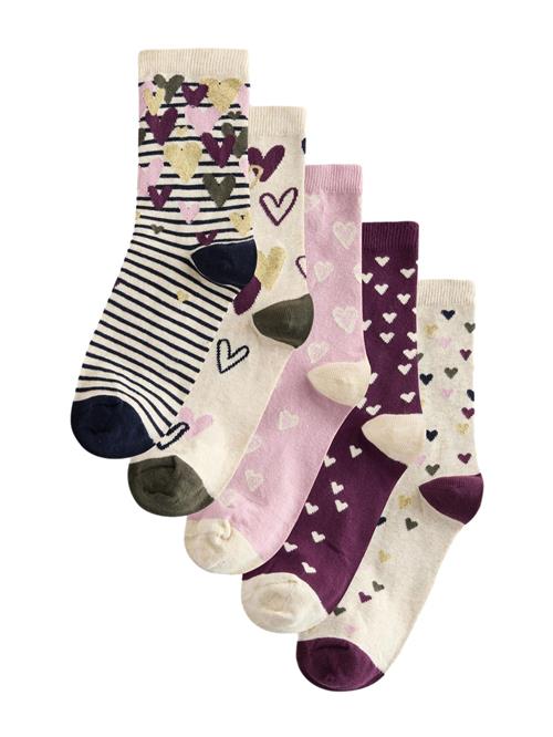 Next Sokker  aubergine / pink / lyserød / sort