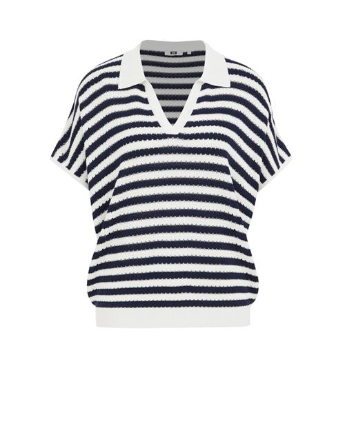 WE Fashion Pullover  navy / hvid