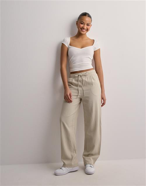 Vero Moda - Beige - Vmjesmilo Wide Pants Wvn Ga Noos