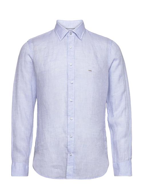 Linen Slim Fit Shirt Michael Kors Blue