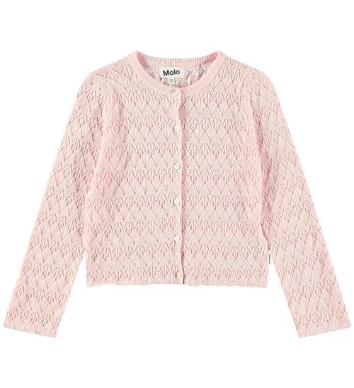 Molo Cardigan - Strik - Gigi - Charlotte Pink m. Hulmønster