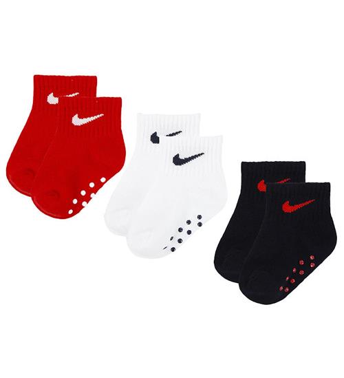 Nike Strømper - 3-pak - Non-Slip - University Red/Navy/Hvid