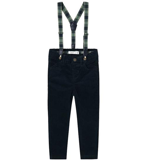 Name It Fløjlsbukser m. Seler - NmmRyan - Dark Sapphire