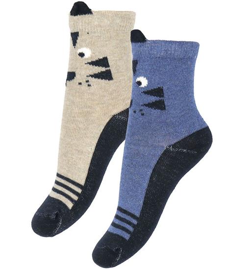 Minymo Strømper - 2 pak - Deep Navy