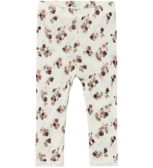 Name It Leggings - Uld - Noos - NmfWang - Snow White m. Hulmønst