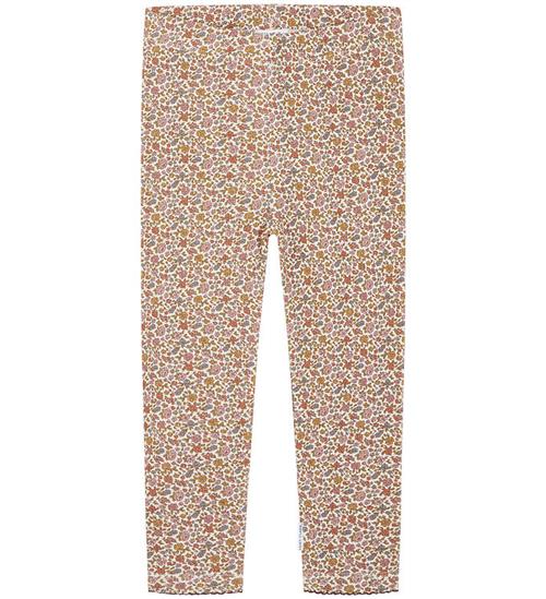 Hust and claire Leggings - Vaflet - Lamia - Oat Milk m. Blomster
