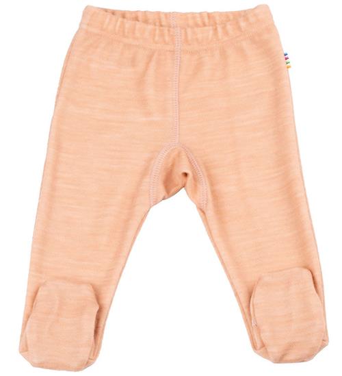 Joha Leggings m. Fødder - Uld/Bambus - Fersken