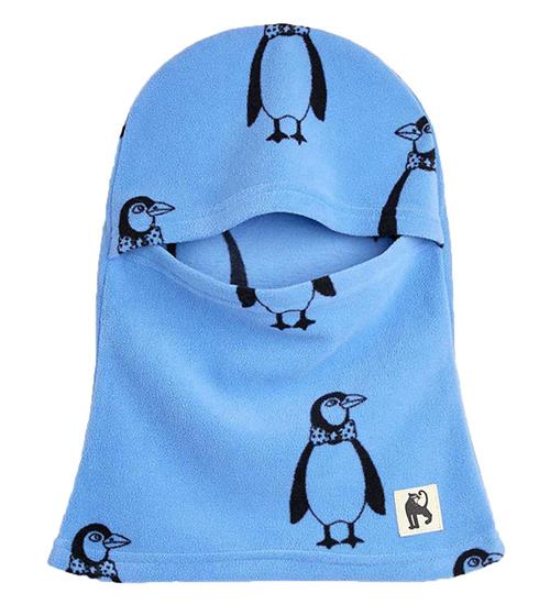 Mini Rodini Elefanthue - 1-lags - Penguin Fleece - Blå