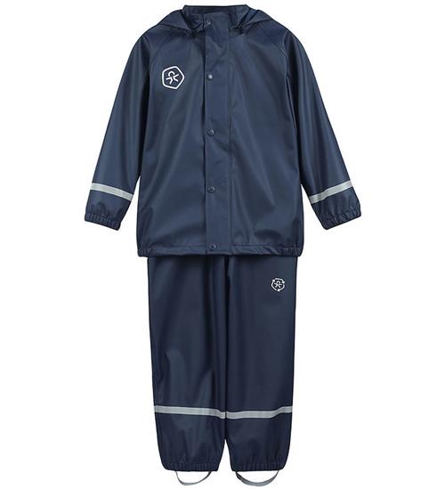 Color Kids Regntøj m. Seler - PU - Dress Blues