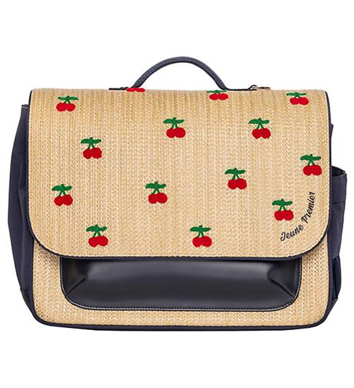 Jeune Premier Rygsæk - It Bag Midi - Raffia Cherry