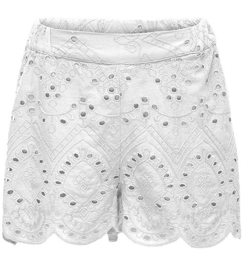 Kids Only Shorts - KogCleo - Cloud Dancer m. Hulmønster
