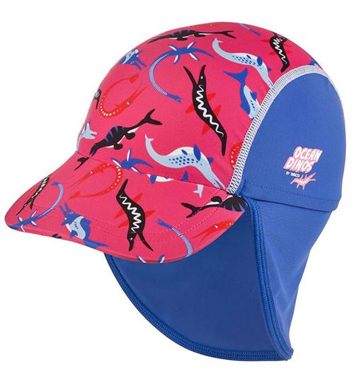 BECO Legionærhat - Ocean Dinos - UV50+ - Pink/Blå