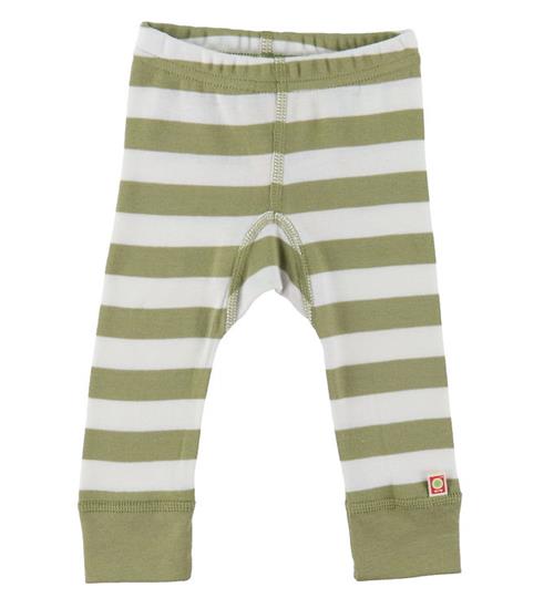 Katvig Leggings - Grøn/Hvid Stribet