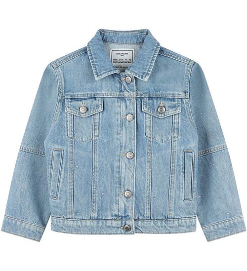 Zadig & Voltaire Denimjakke - Kasyl - Blå m. Similisten