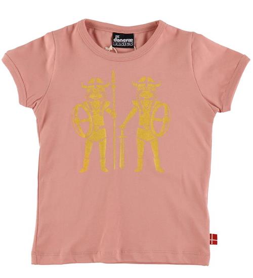 Danefæ T-Shirt - Danebasic - Soft Rose Double Trouble