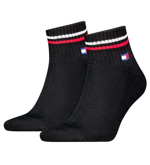 Tommy Hilfiger Ankelstrømper - 2-pak - Sort