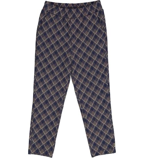 Müsli Bukser - Jacquard - Tower Grey/Night Blue/Desert Green
