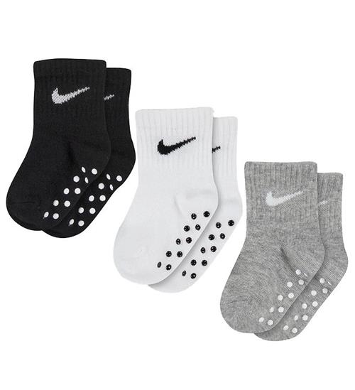 Nike Strømper - 3-pak - Sort/Hvid/Gråmeleret