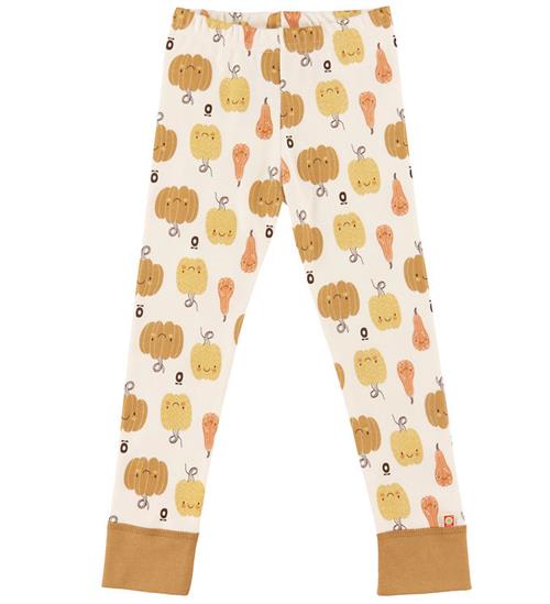 Katvig Leggings - Hvid m. Græskar