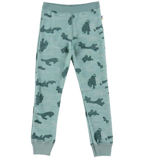 Joha Leggings - Uld/Bambus - Grøn Aop