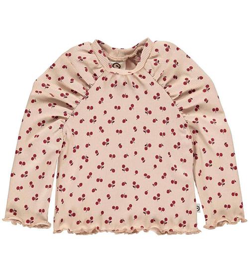 Müsli Bluse - Rib - Berry - Spa Rose/Fig/Berry Red