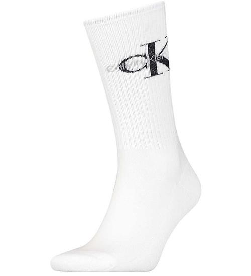 Calvin Klein Strømper - Rib - Hvid m. Logo
