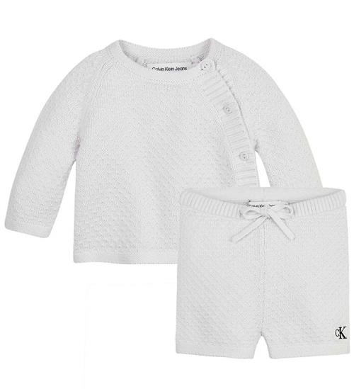 Calvin Klein Gaveæske - Bluse/Shorts - Strik - Ghost Grey