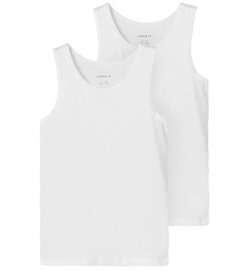 Name It Undertrøje - Noos - NkmTank - 2-pak - Bright White