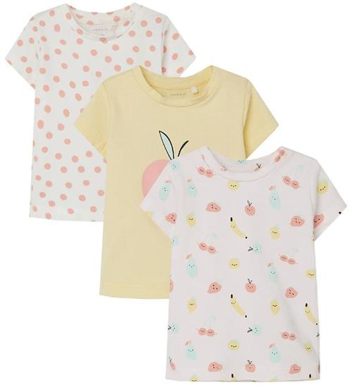 Se Name It T-shirt - NbfDaiva - 3-pak - Calcite ved KidsWorld