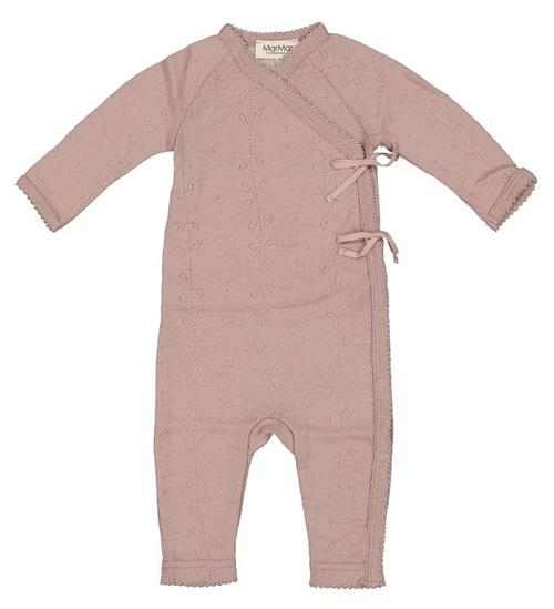 MarMar Slå-om Heldragt - Uld - Pointelle - Rula - Burnt Rosa