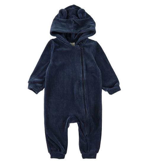 Smallstuff Heldragt - Velour - Blå