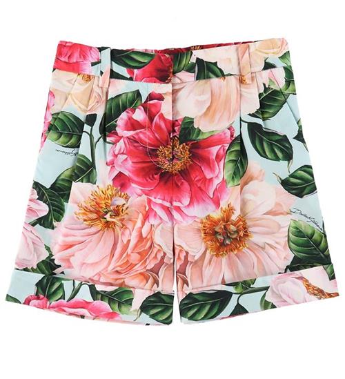 Dolce & Gabbana Shorts - Blå m. Rosa Blomster