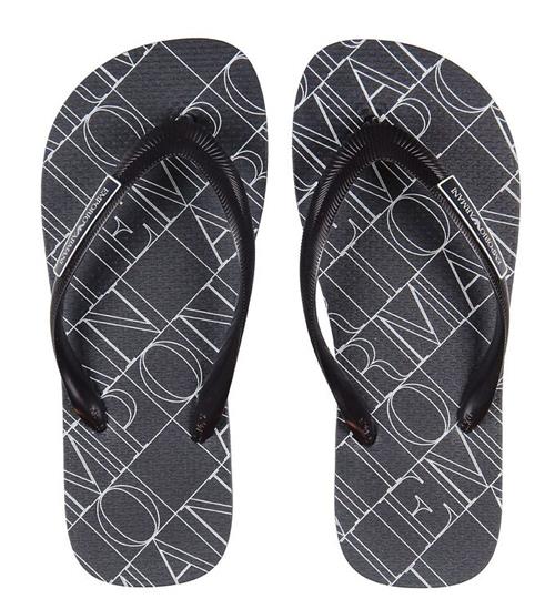 Emporio Armani Klipklapper - Navy m. Mønster