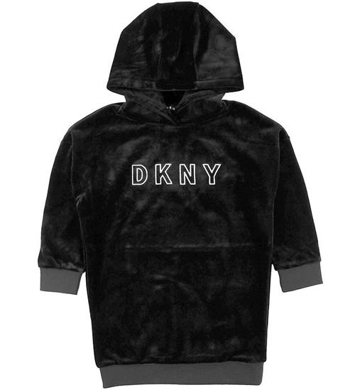DKNY Velourkjole - Sort