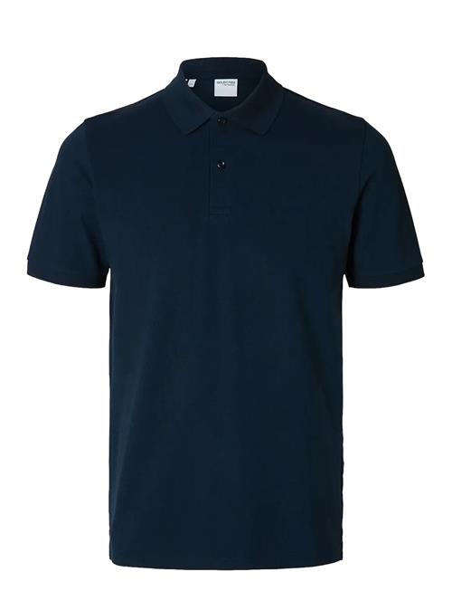 Slhslim-Atlas Ss Polo Selected Homme Navy