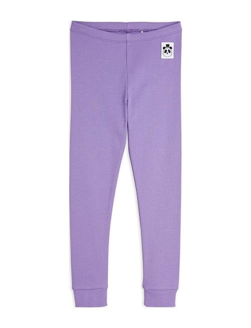 Solid Rib Leggings Mini Rodini Purple