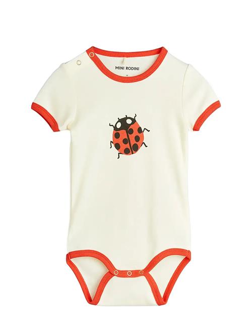Ladybugs Sp Ss Body Mini Rodini Cream